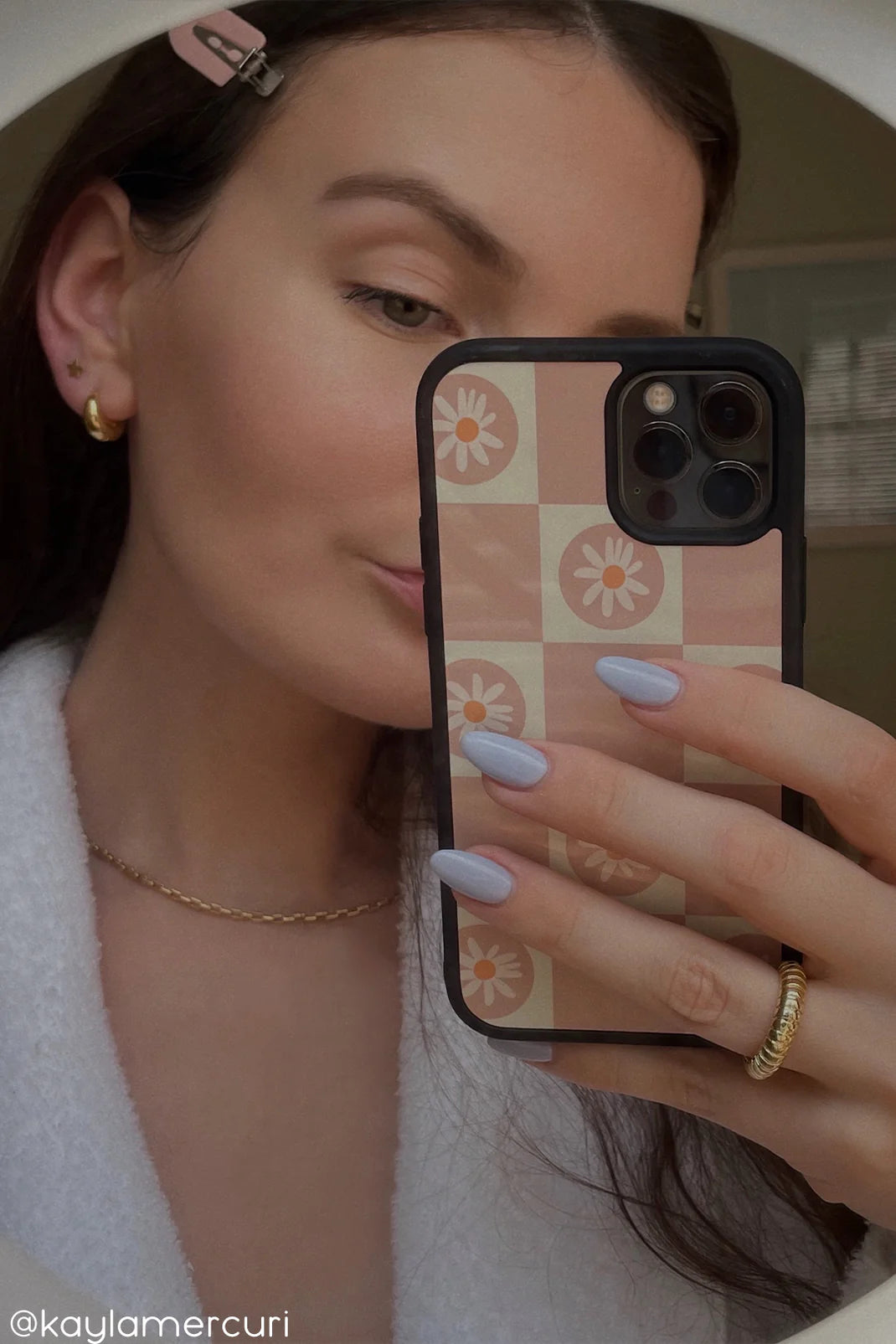 Daisy Checker Glass Case