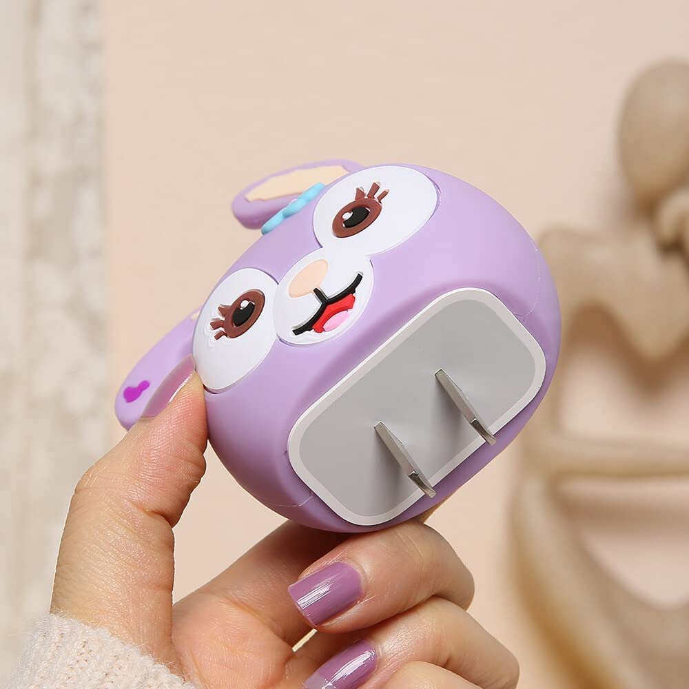 CUte Cartoon Charger Protector Case for Iphone 20W/18W Charger