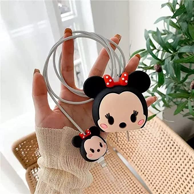 Minnie Cartoon Charger Protector case for Iphone 20W/18W Charger