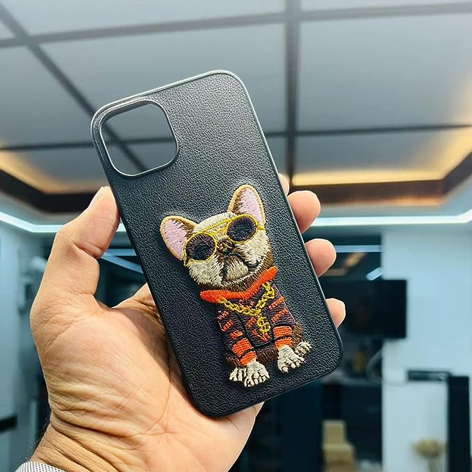 Swag Dog 3D Embroidery Black Case Cover