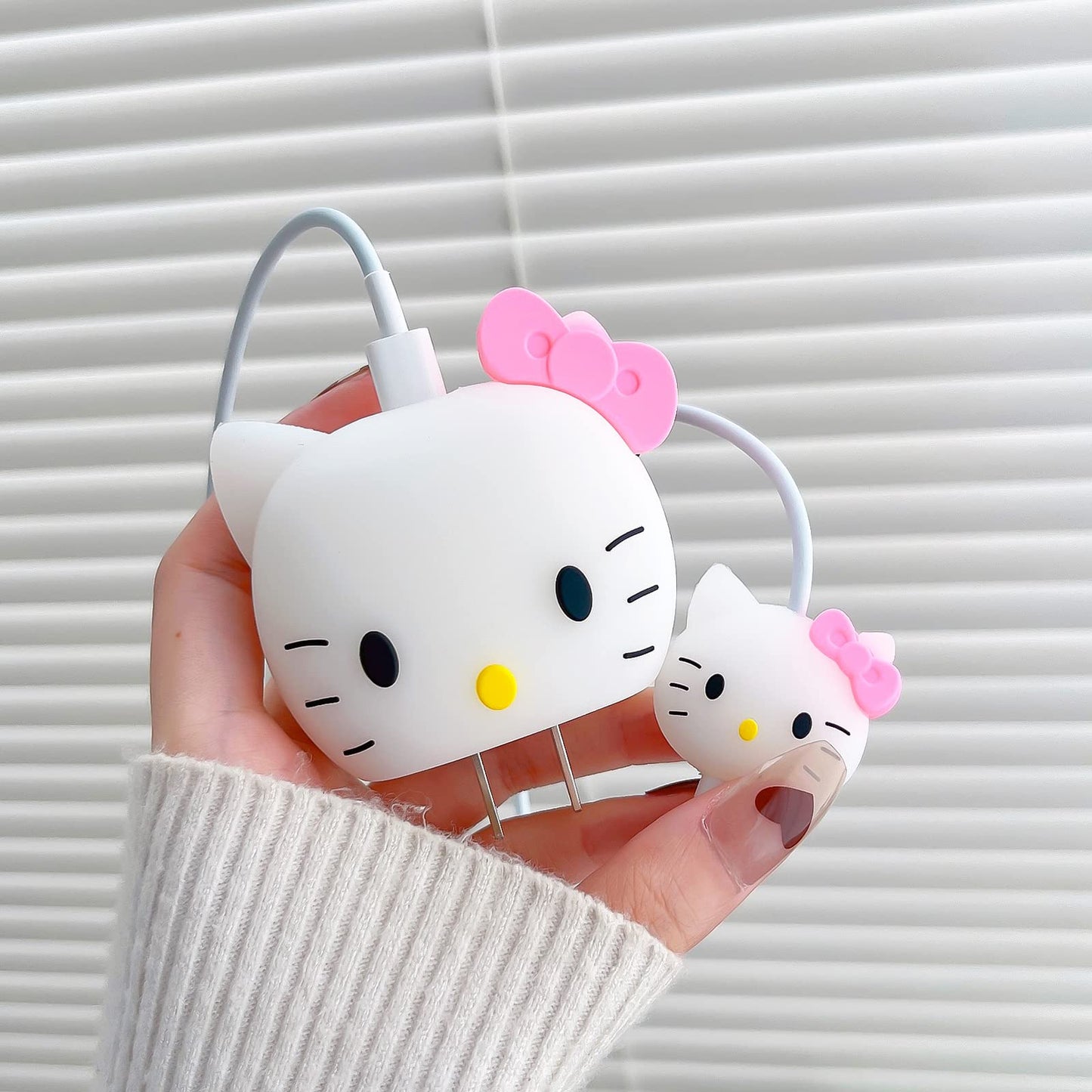 kitty Cartoon Charger Protector Case for Iphone 20W/18W Charger