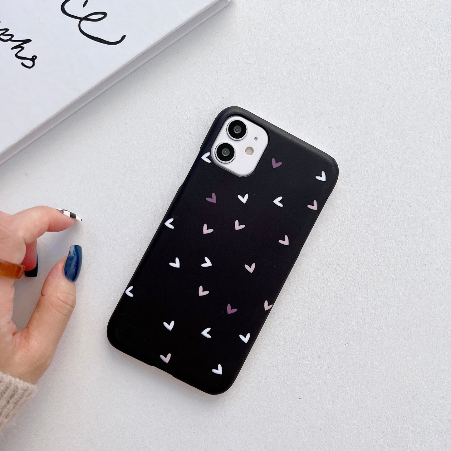 The Candy Color Heart Pattern Slim Case