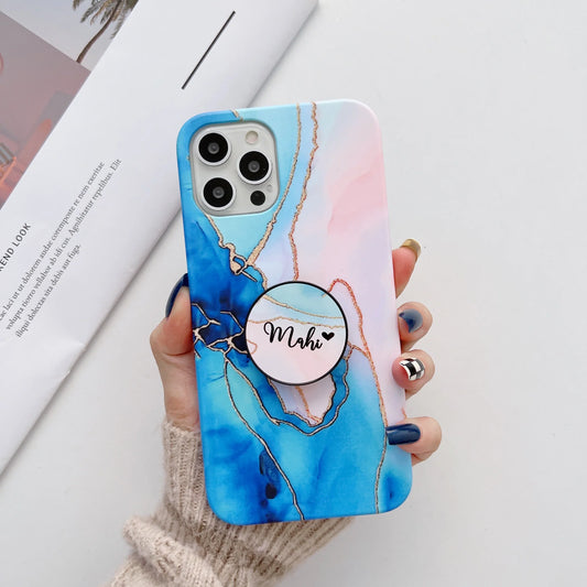 The Gold Veins Slim Case Cover With Custom Holder