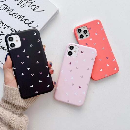 The Candy Color Heart Pattern Slim Case