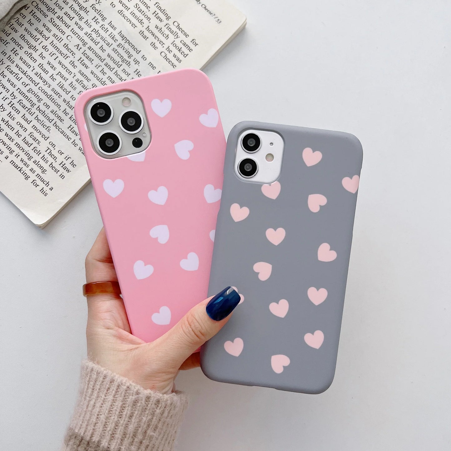 Heart Pattern Slim Case Cover