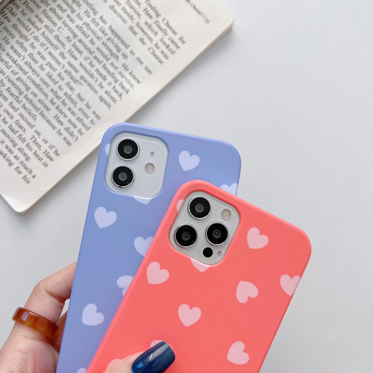 Heart Pattern Slim Case Cover