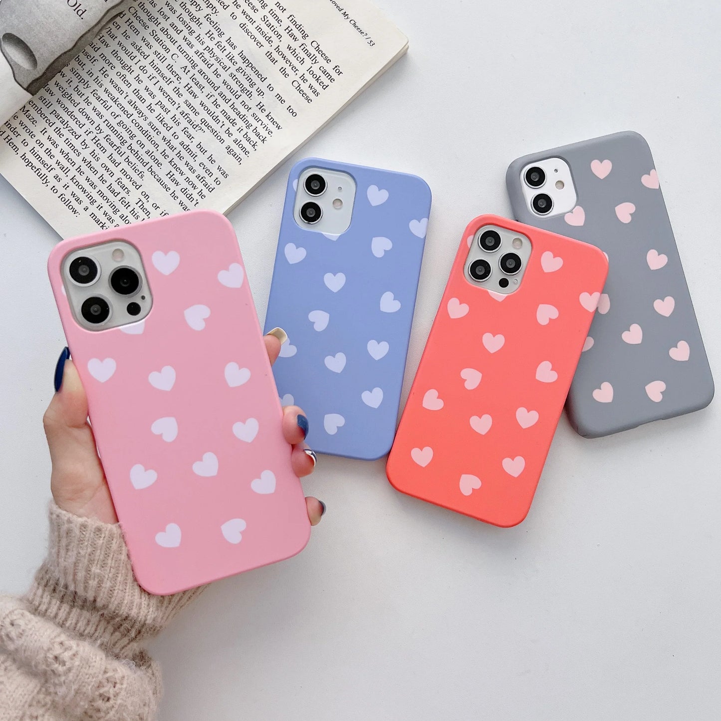 Heart Pattern Slim Case Cover