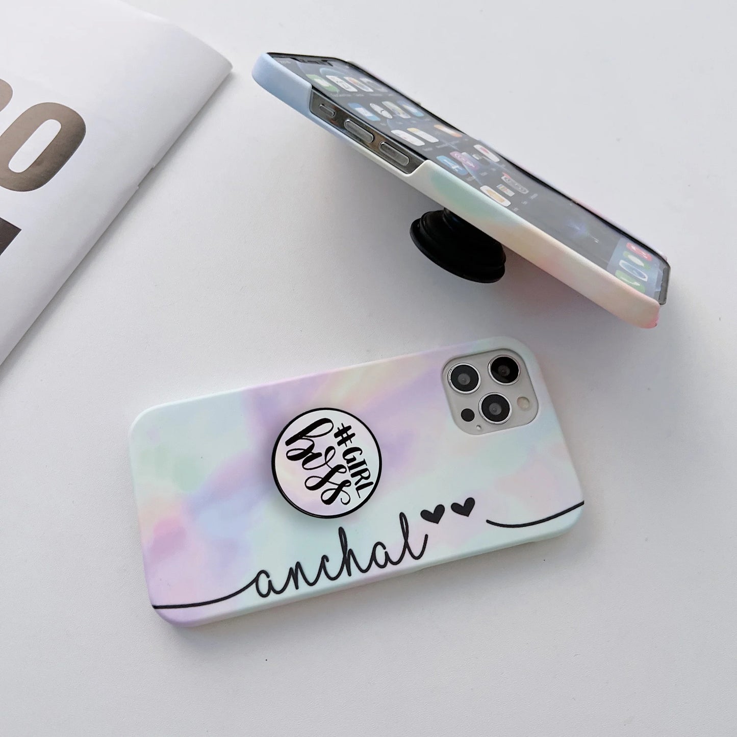 Tie Die Slim Case Cover With Holder