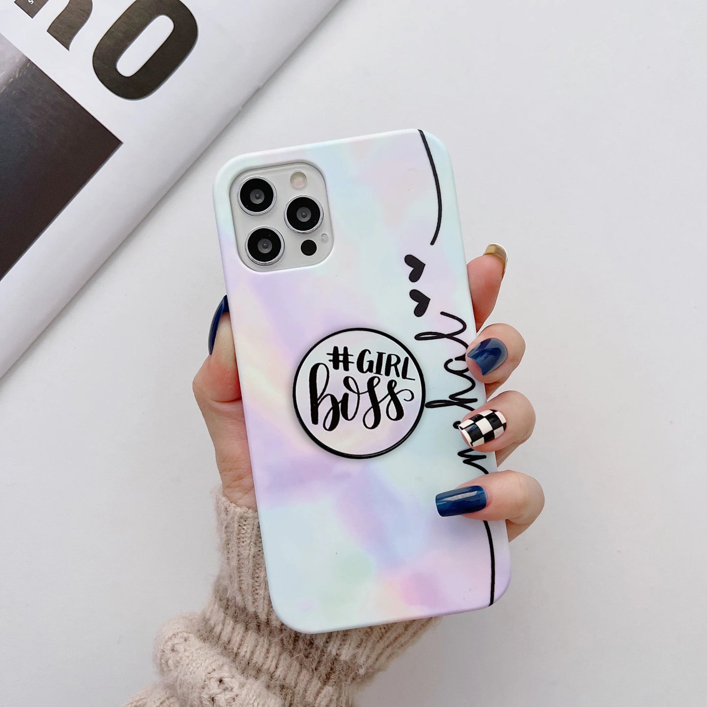 Tie Die Slim Case Cover With Holder