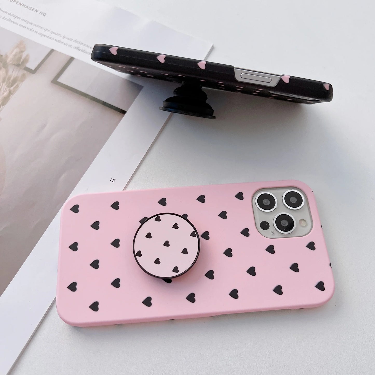 The Heart Pattern Slim Case Cover With Custom Name