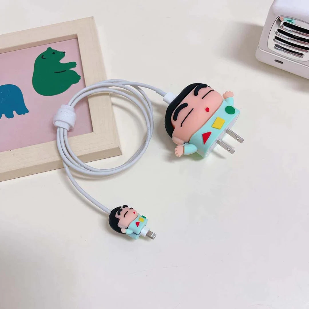 Cute Cartoon Charger Protector case for Iphone 20W/18W Charger