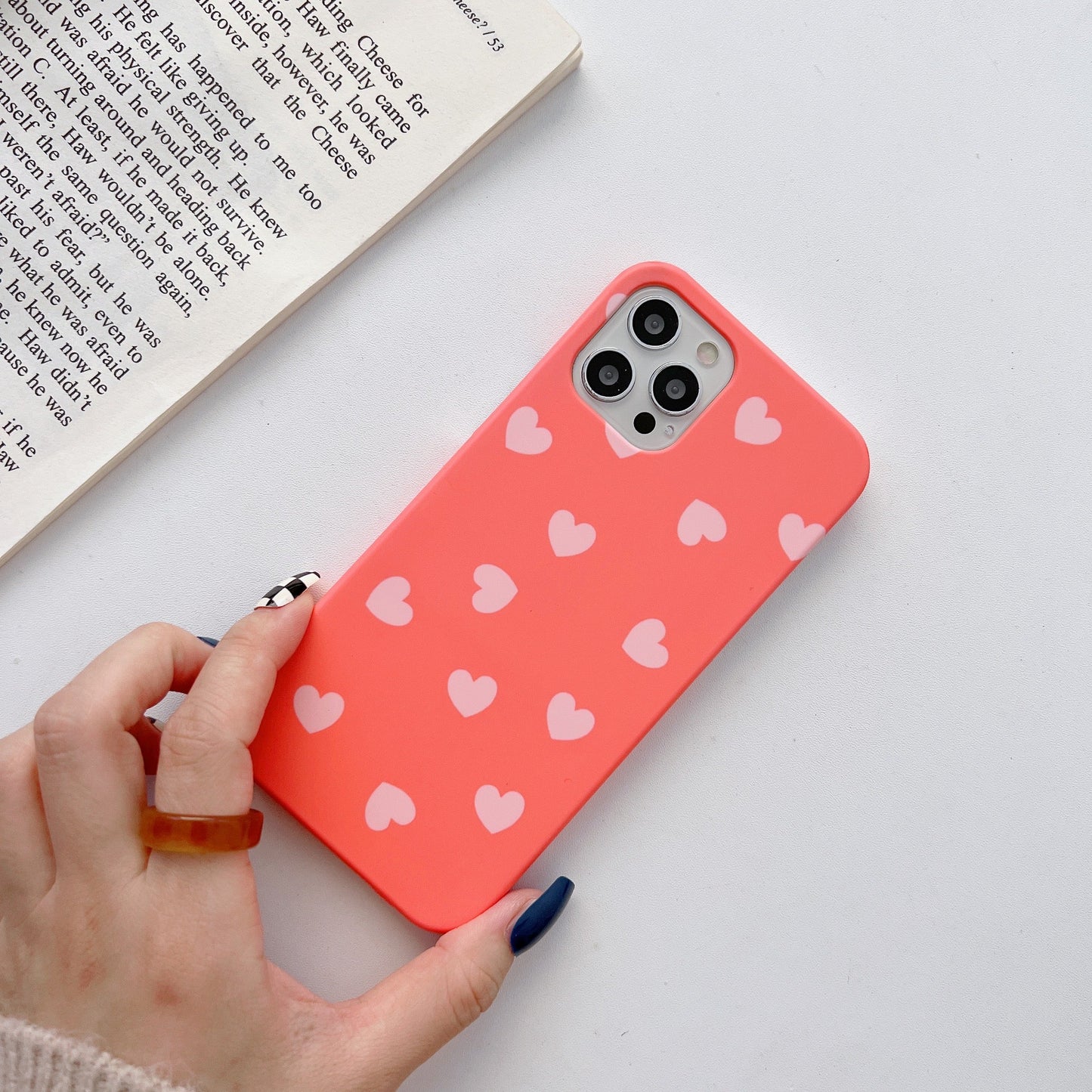 Heart Pattern Slim Case Cover