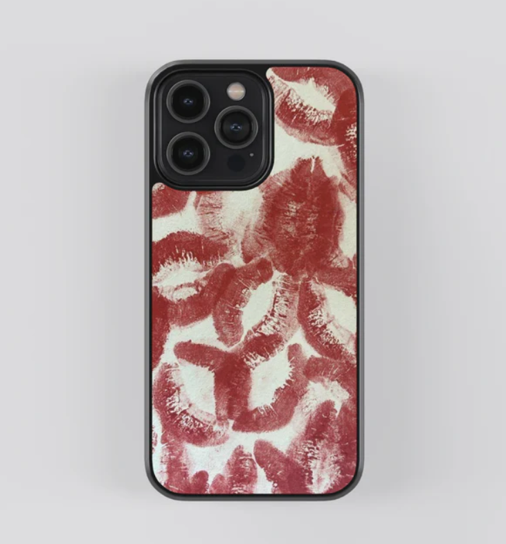 Kisses (for Him) Glass Case Cover