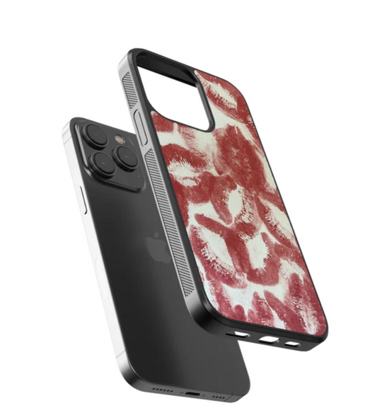 Kisses (for Him) Glass Case Cover