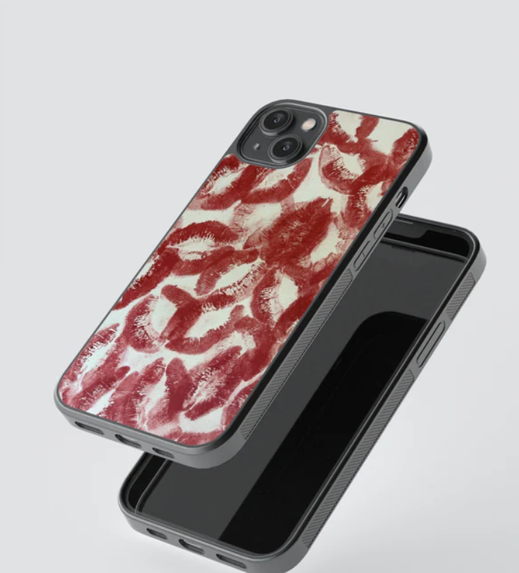 Kisses (for Him) Glass Case Cover