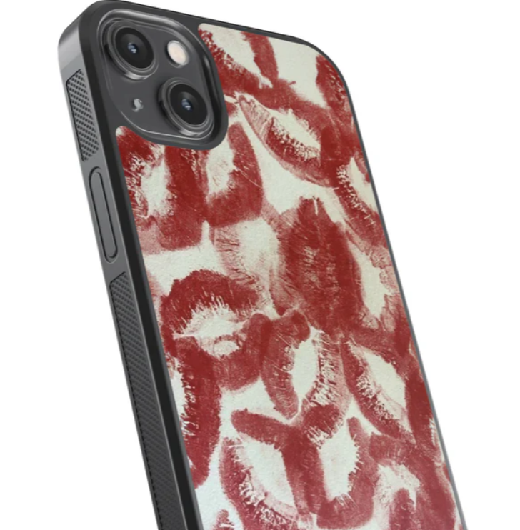 Kisses (for Him) Glass Case Cover