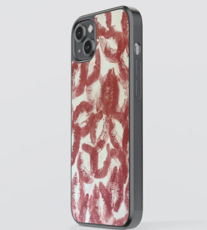 Kisses (for Him) Glass Case Cover