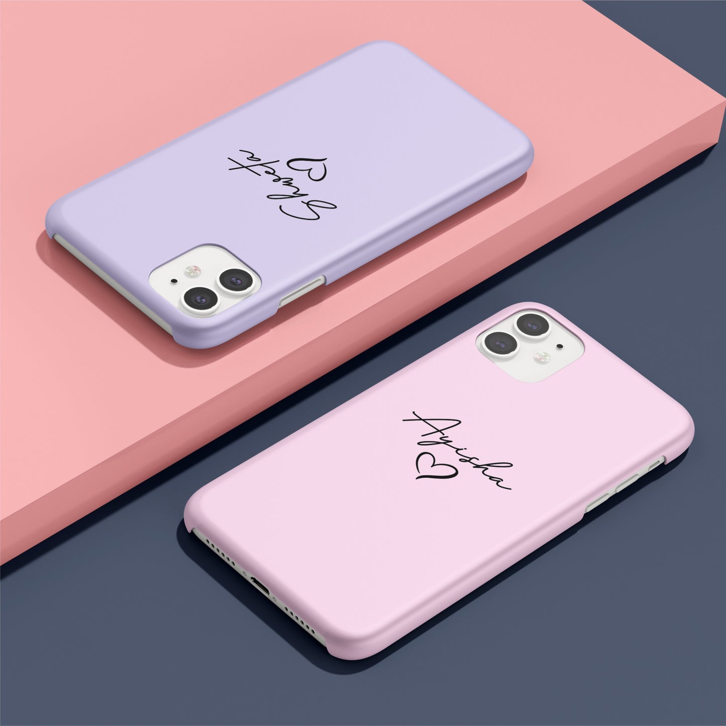 Custom Heart Name Slim Case Cover
