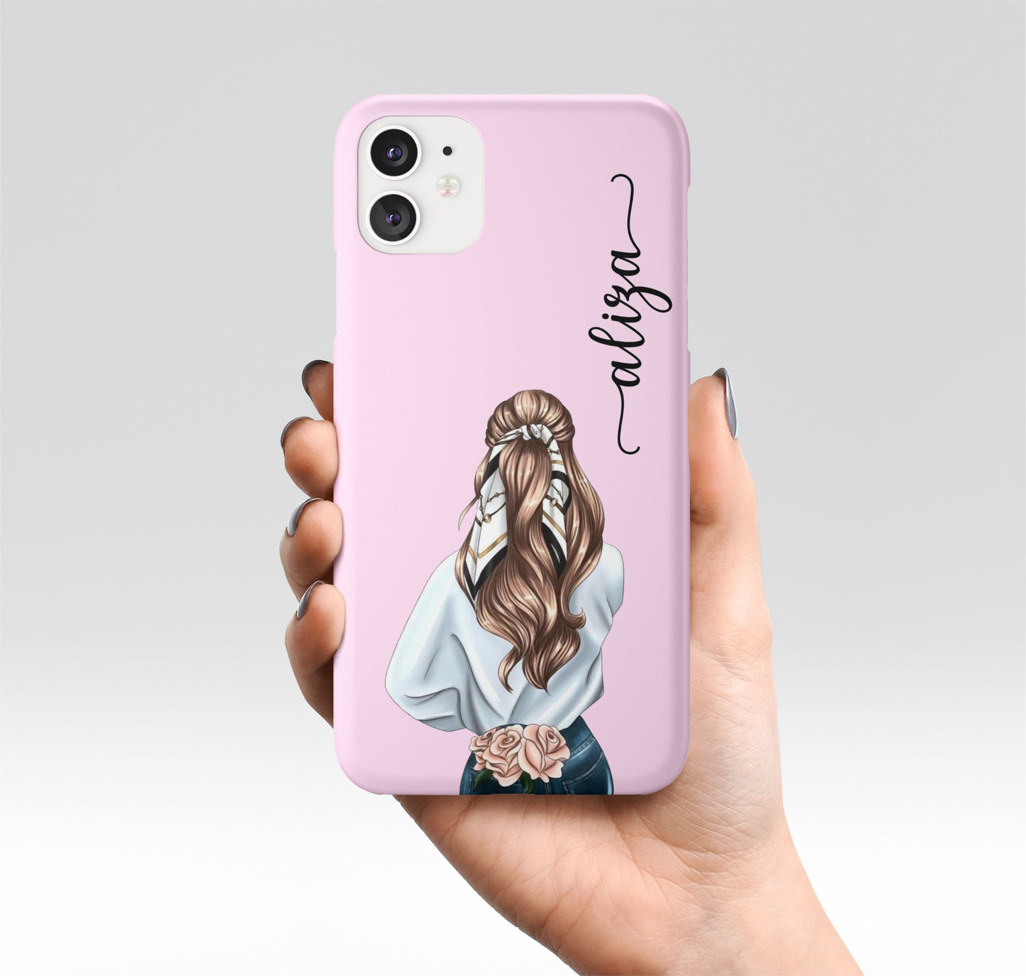 Girl Customized Phone Case (PINK)