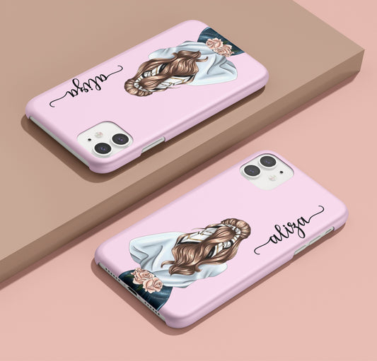 Girl Customized Phone Case (PINK)