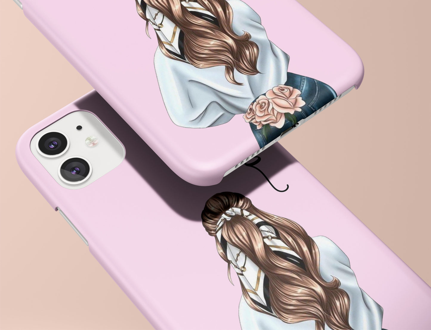 Girl Customized Phone Case (PINK)