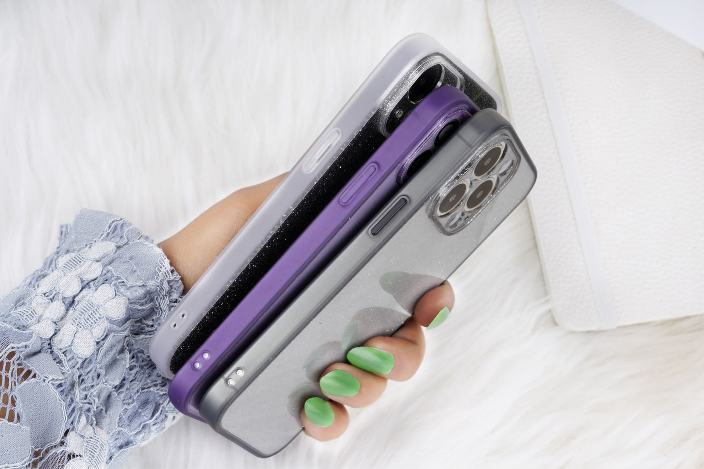 Bling Glitter Phone Case With Camera Protection