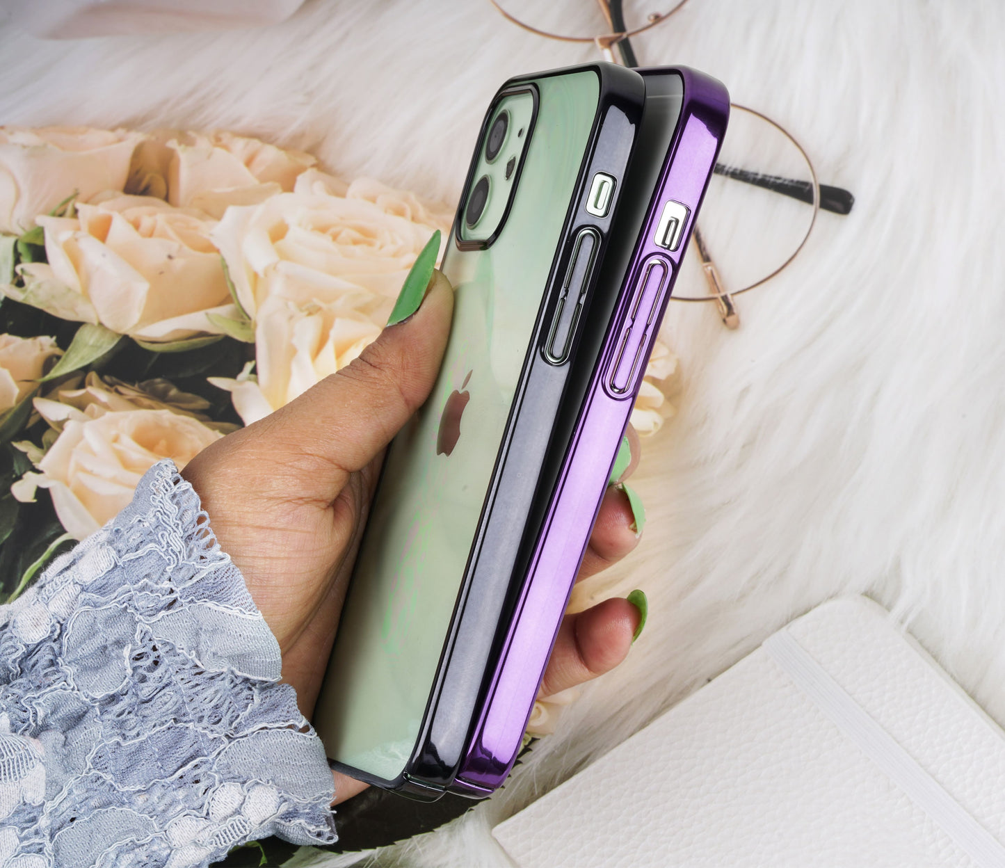 Metal Bumper Ultra Thin Transparent Phone Case
