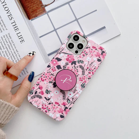 The Floral Family Slim Case Cover With Custom Holder