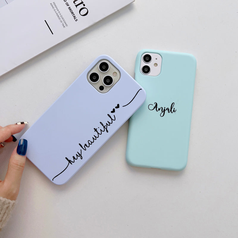 Solid Colors Customised Slim Case Cover