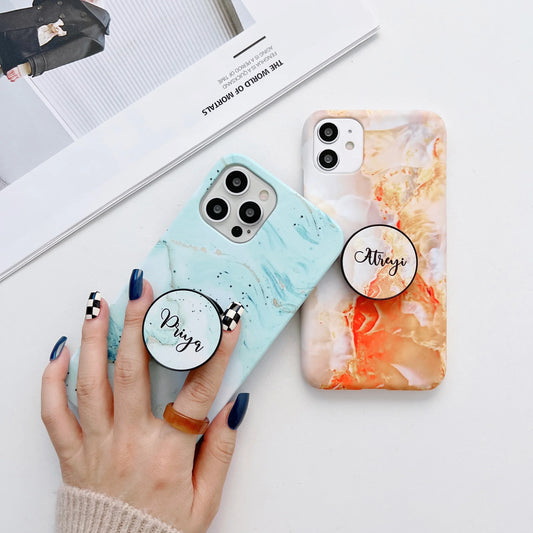 Marble Family Slim Case Cover With Holder In 4 Different Styles