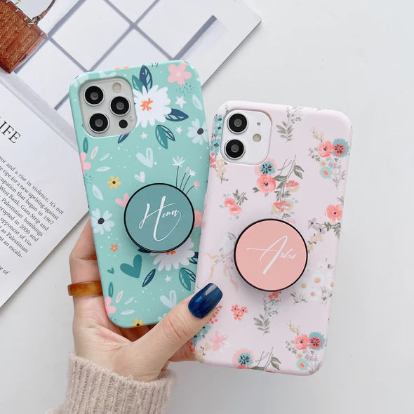 The Floral Family Slim Case Cover With Custom Holder
