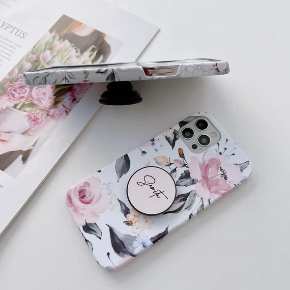 The Floral Famile Slim Case Cover With Customised Holder
