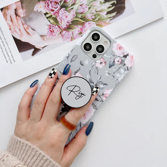 The Floral Famile Slim Case Cover With Customised Holder