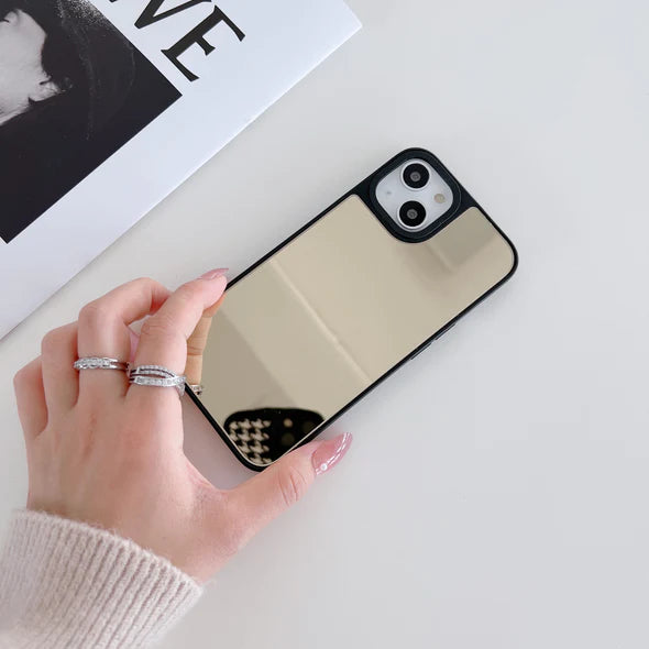 Reflective Mirror Case for iPhone ( Gold )