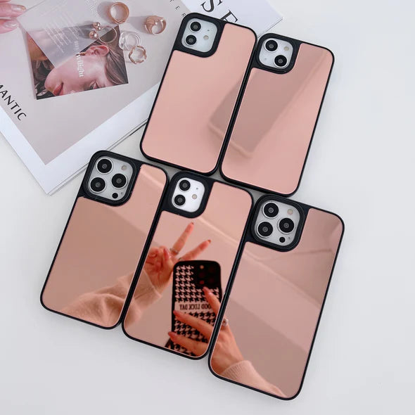Reflective Mirror Case for iPhone ( Rose Gold )