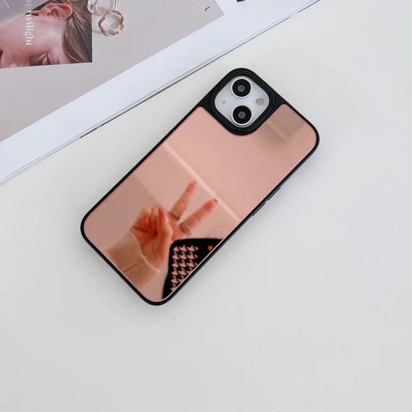 Reflective Mirror Case for iPhone ( Rose Gold )