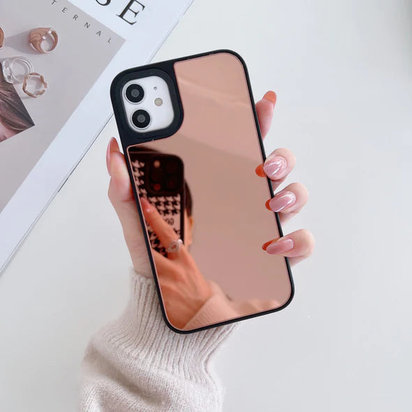 Reflective Mirror Case for iPhone ( Rose Gold )