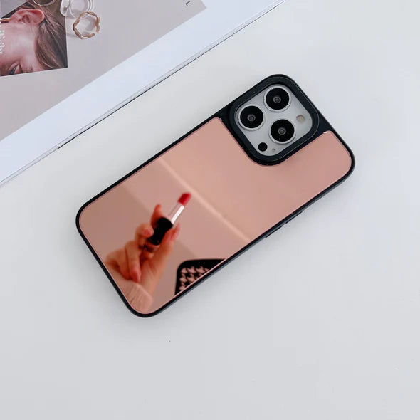 Reflective Mirror Case for iPhone ( Rose Gold )