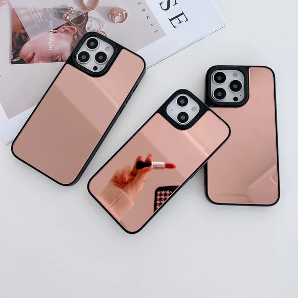 Reflective Mirror Case for iPhone ( Rose Gold )