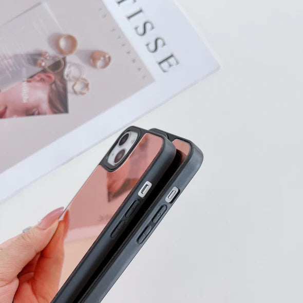 Reflective Mirror Case for iPhone ( Rose Gold )