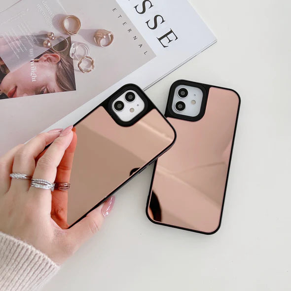 Reflective Mirror Case for iPhone ( Rose Gold )