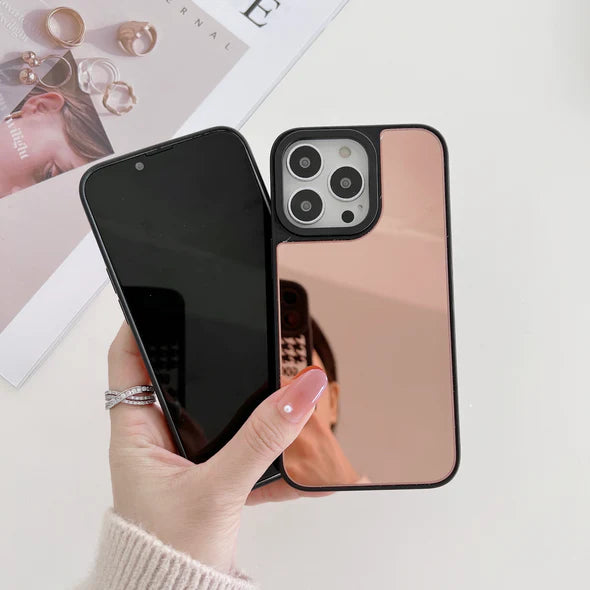 Reflective Mirror Case for iPhone ( Rose Gold )