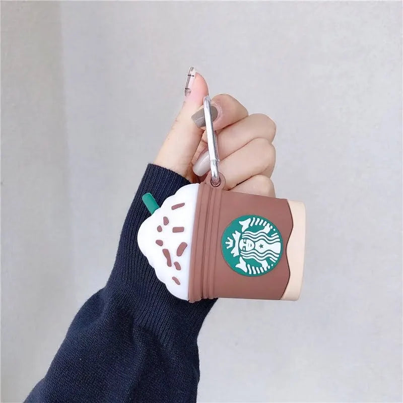 Brown Coffee Case Cover for Apple AirPods
