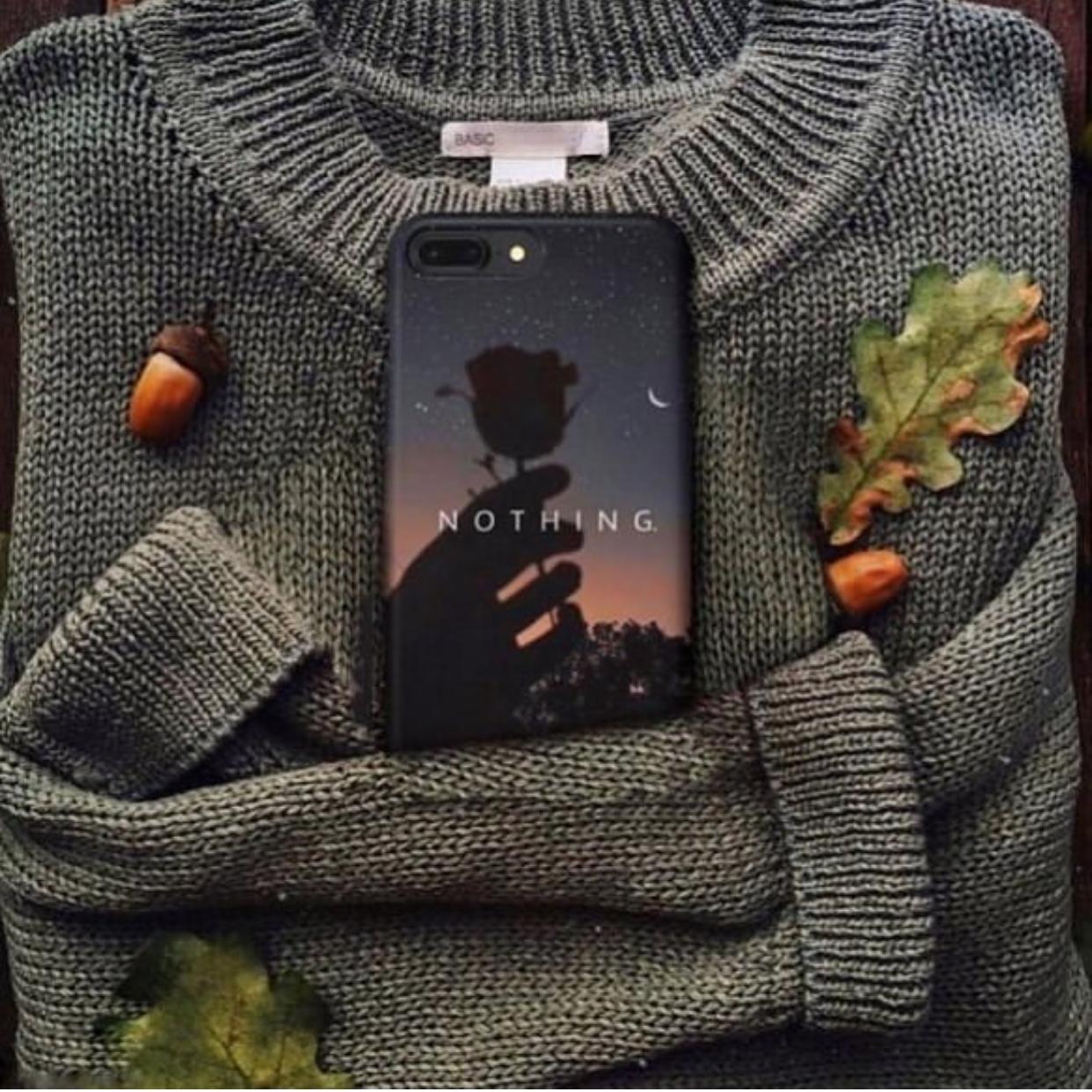 NOTHING Text Slim Case Cover