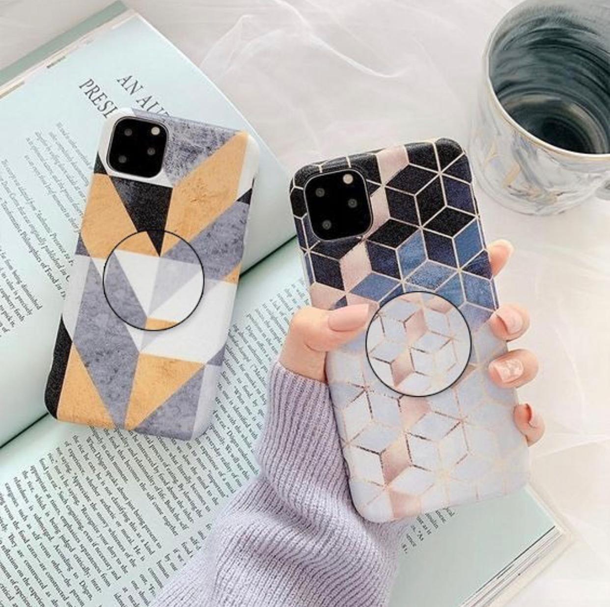 Abstract Duo Slim Case Cover With Holder