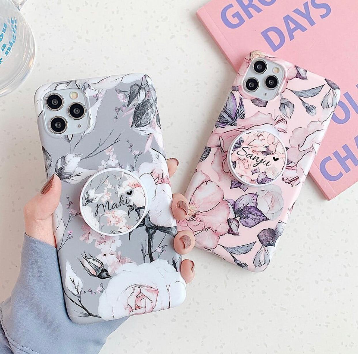 The Floral Shades Slim Case Cover With Holder