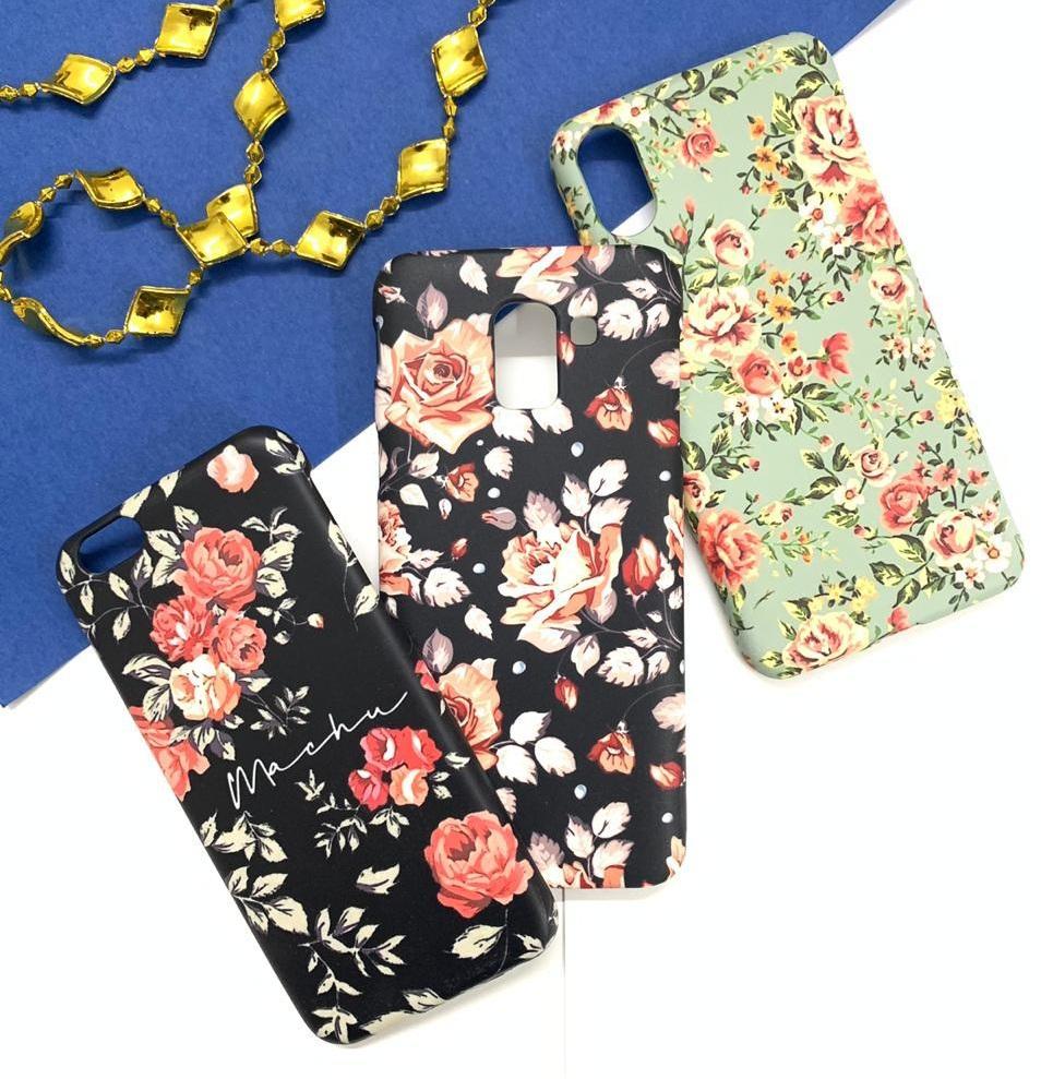 Rose Flower Slim Case Cover With Custom Names