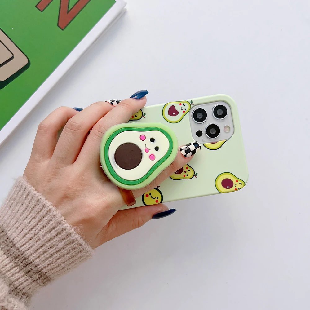 Cute Avocado Pattern Slim Case