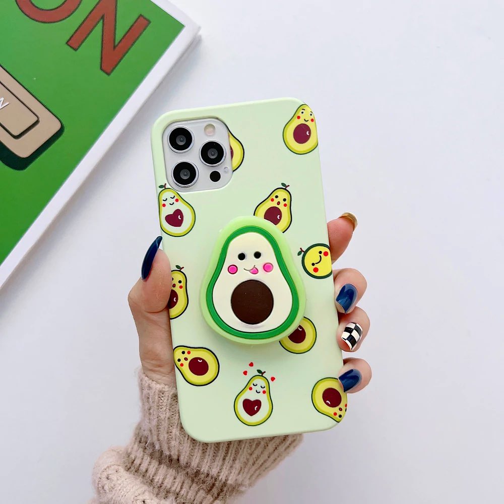 Cute Avocado Pattern Slim Case