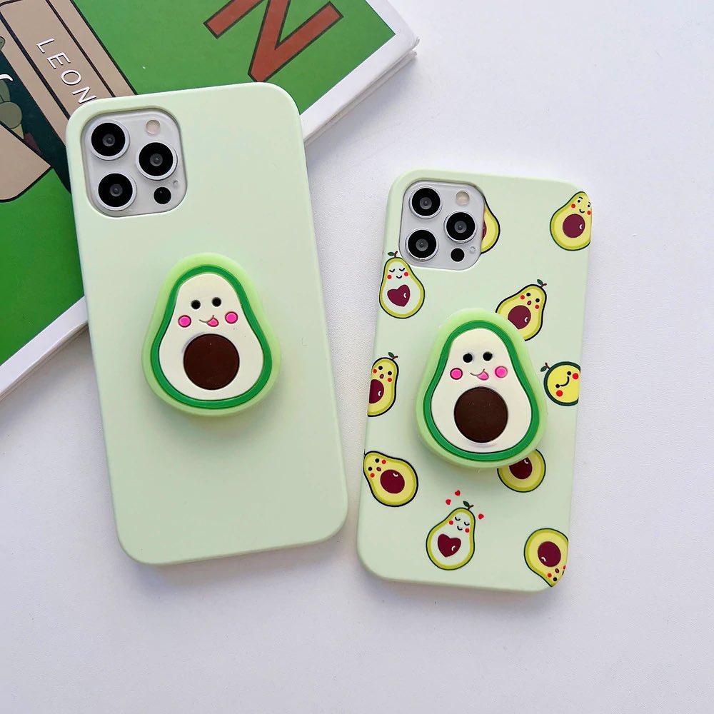Cute Avocado Pattern Slim Case